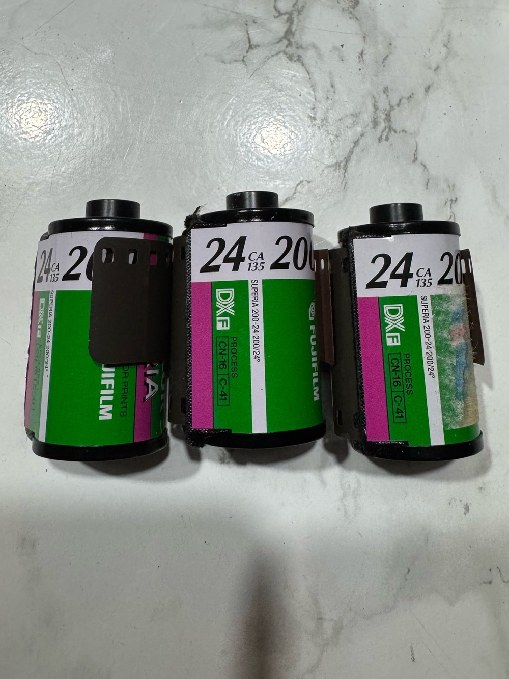 Fujifilm 35mm Superia 200 Film Rolls (3 Pack) - 24 exposures - expired